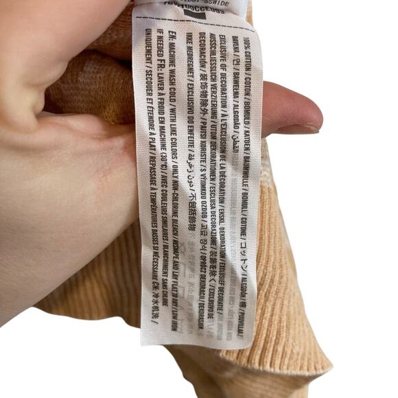 Y2K Abercrombie Fitch Gold Aztec Tribal Cotton Asymmetrical Cardigan Size Medium - Picture 12 of 16